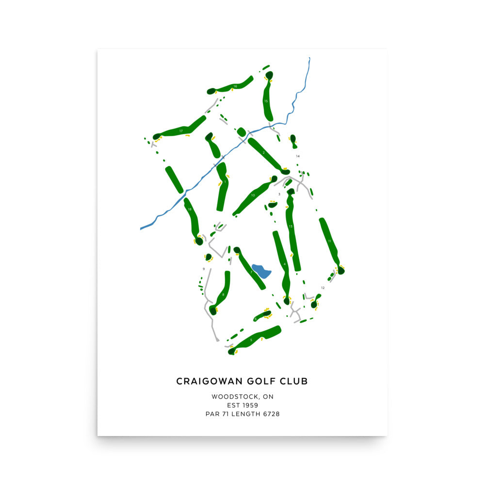 CRAIGOWAN GOLF CLUB - Woodstock, ON - Hole Numbers